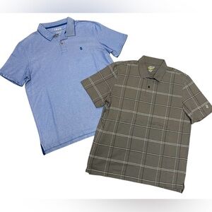 Lot of 2 MEN’S IZOD POLO GOLF SHIRTS size Large